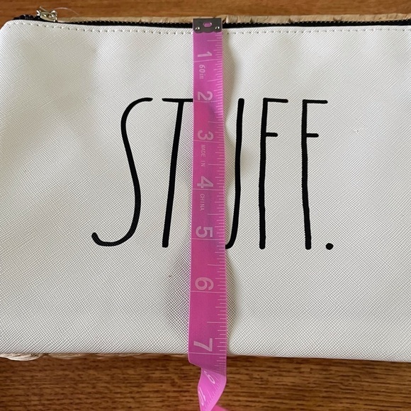 Rae Dunn Stuff zipper pouch 7"x10" - Picture 4 of 4